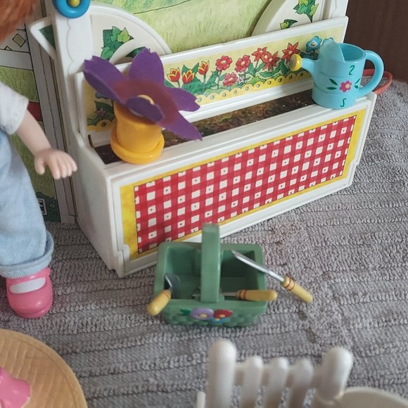 Mary Engelbreit Doll 1997  Rosie's Garden Play Set ME INK 5" Vtg - Picture 4 of 14